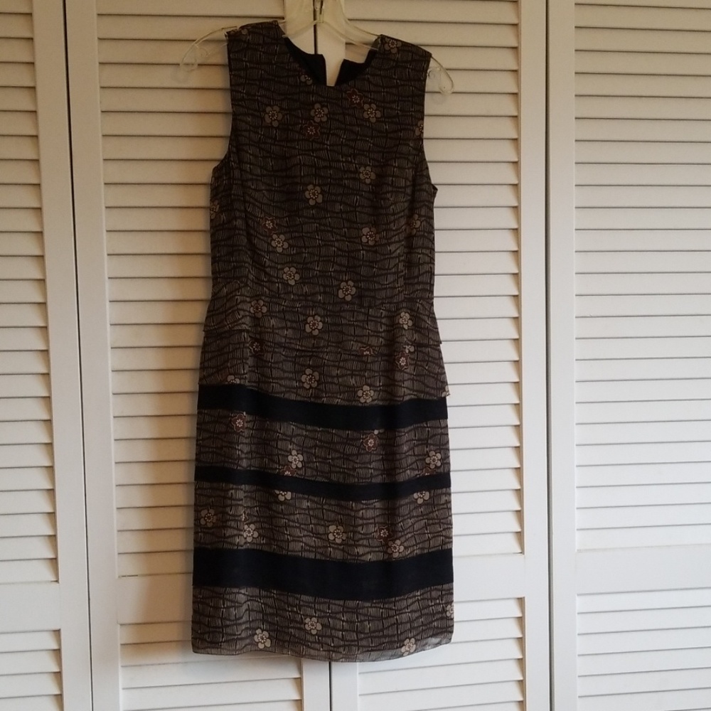 cynthia howie sleeveless silk dress size 4
